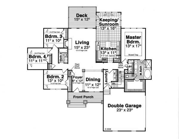 First Floor image of BRECKENRIDGE II House Plan